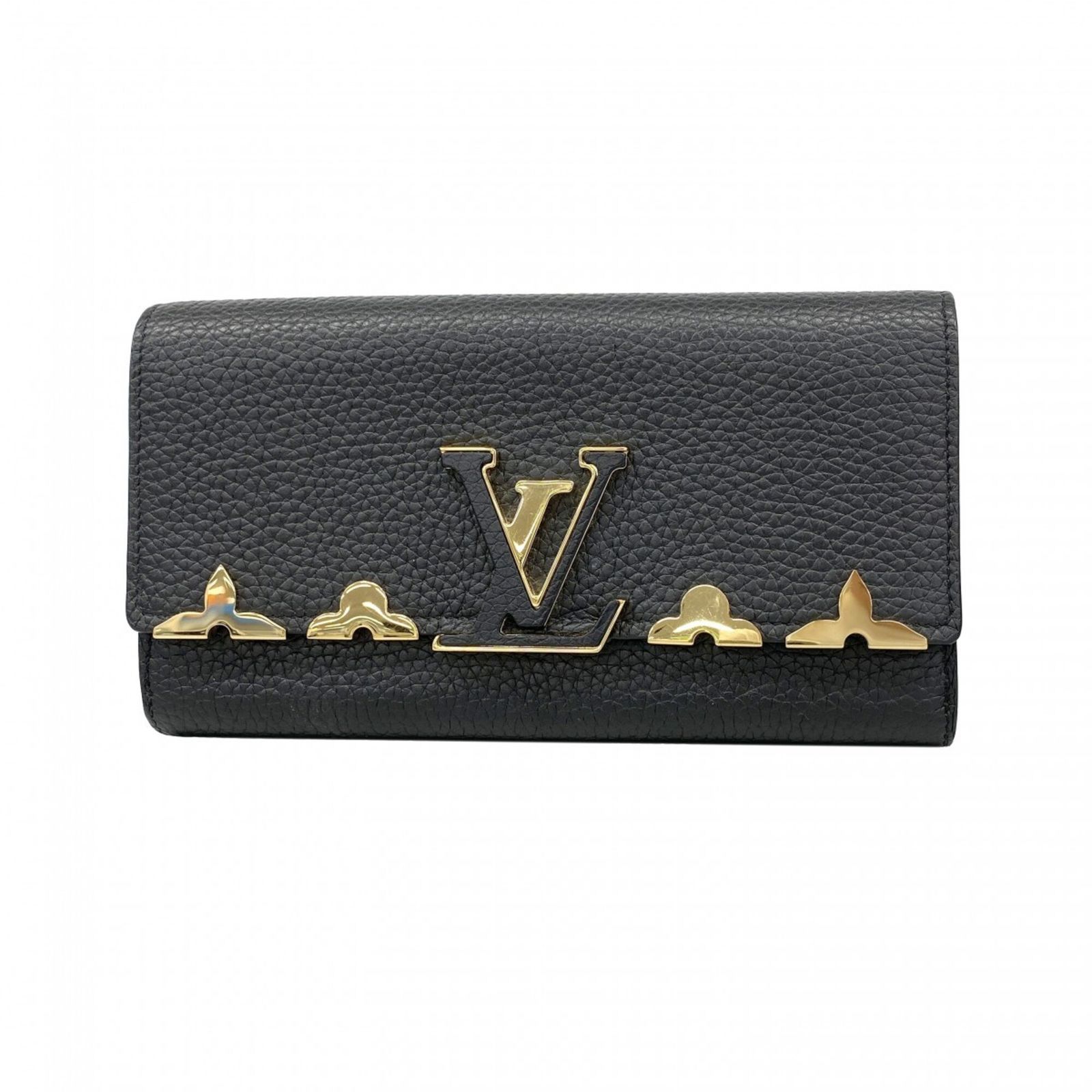 ルイ・ヴィトン(Louis Vuitton) ルイ・ヴィトン 長財布 ポルトフォイユカプシーヌ M64551 ノワールレディース