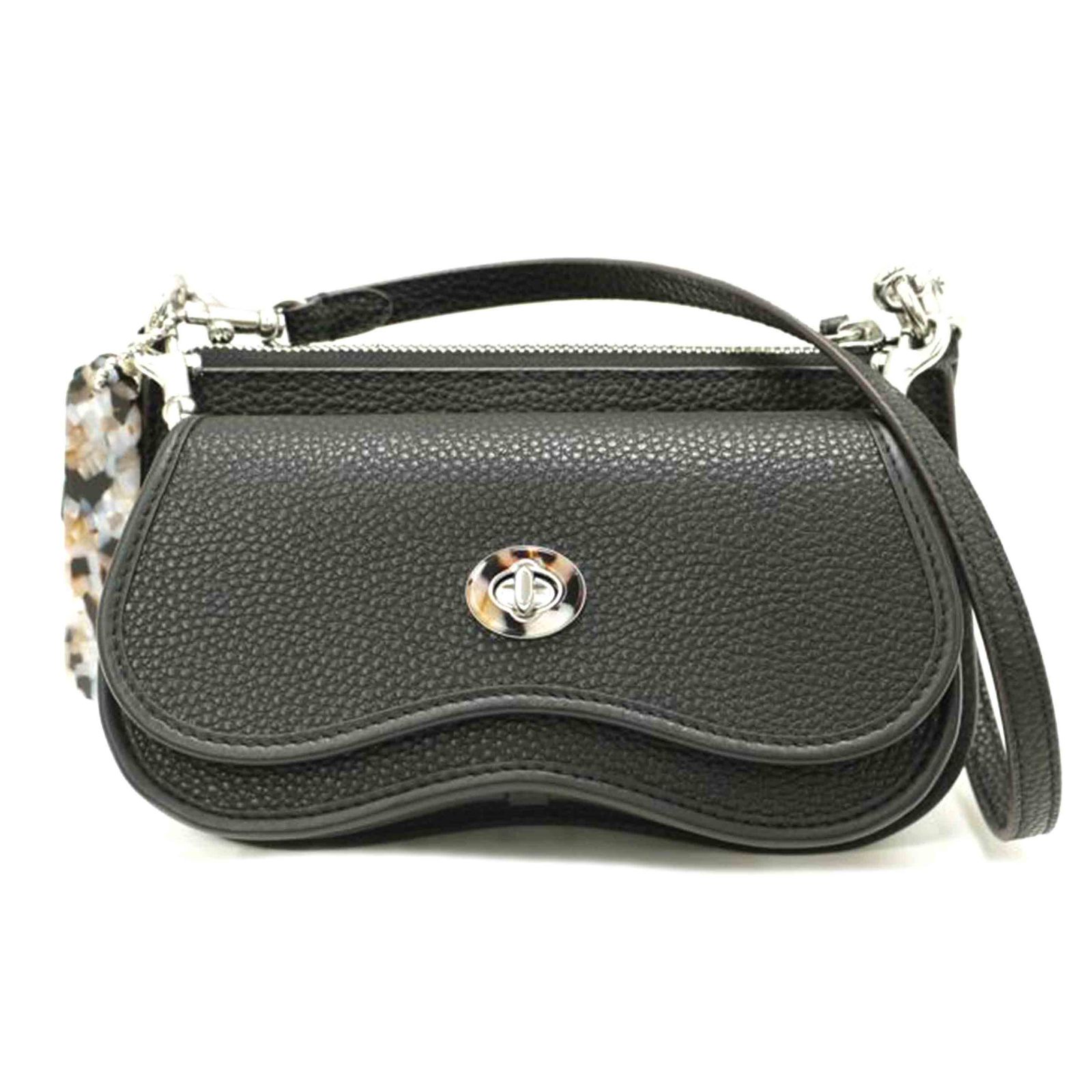 COACH ウェイビーダブルポーチショルダー/ブラック CT381 SAランク 69