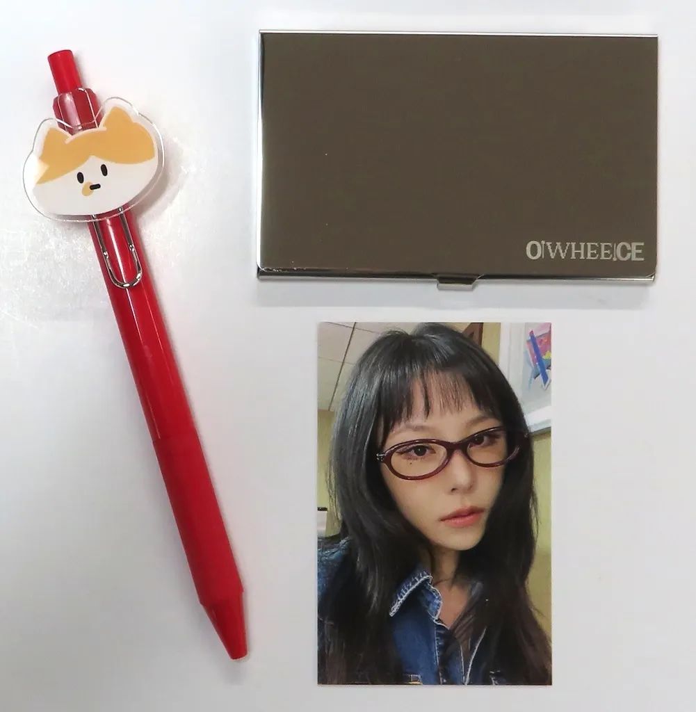 中古】グッズセット フィイン(MAMAMOO) 名刺ケース＆ボールペンセット