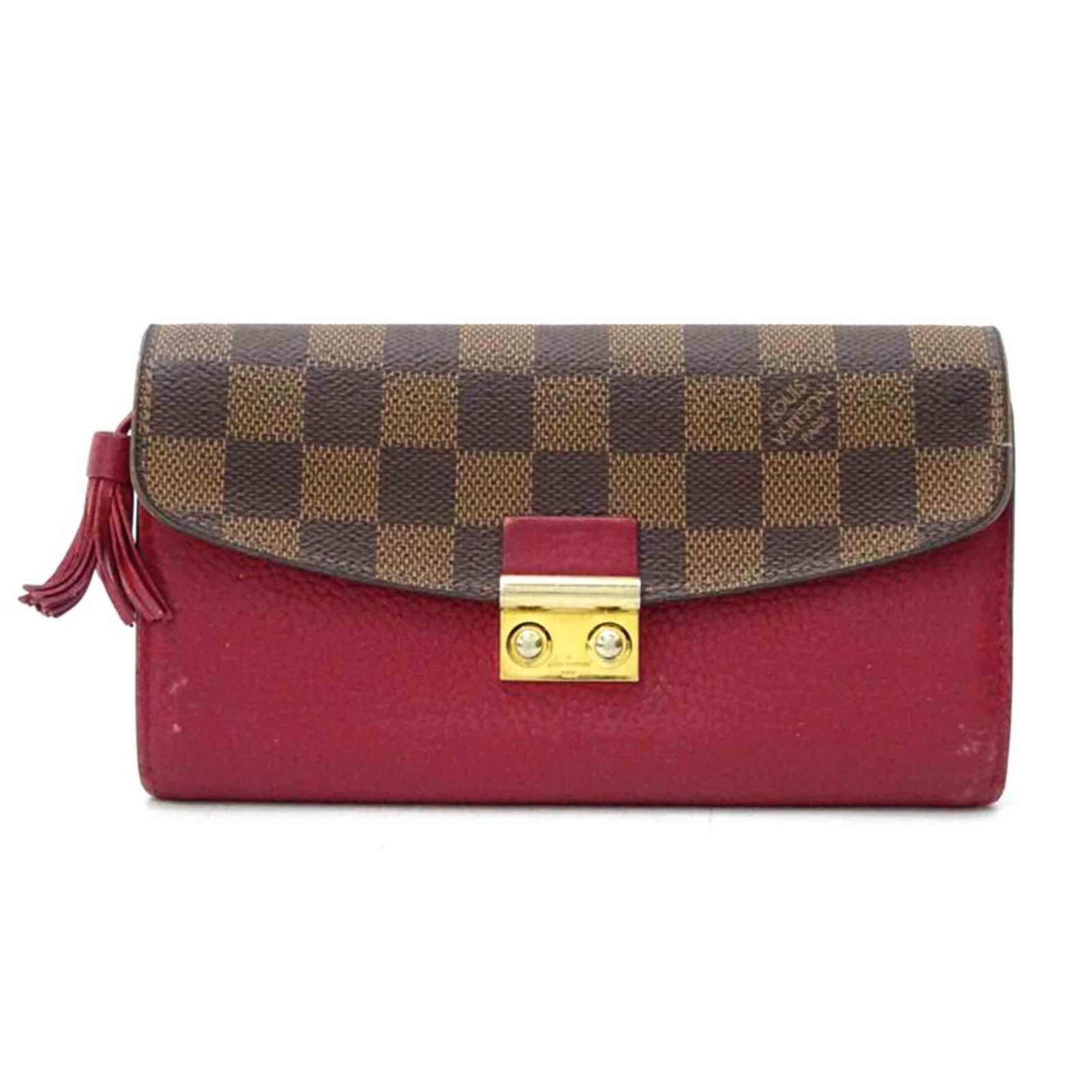 LOUIS VUITTON ポルトフォイユクロワゼット/ダミエ・エベヌ/リドヴァン N60207 Bランク 69