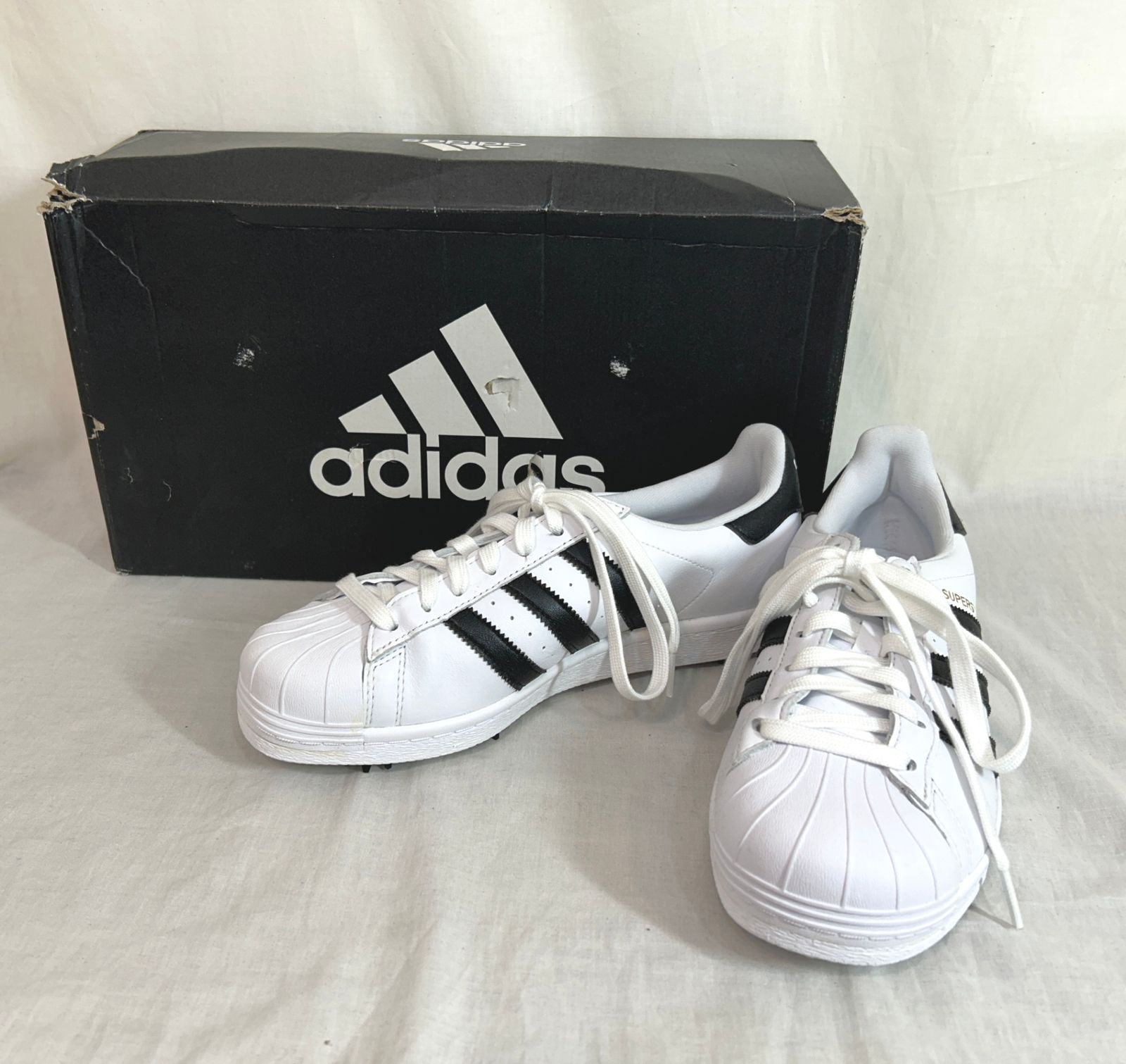 adidas 25cm SUPERSTAR ゴルフスニーカー アディダス FY9926　K-6-29