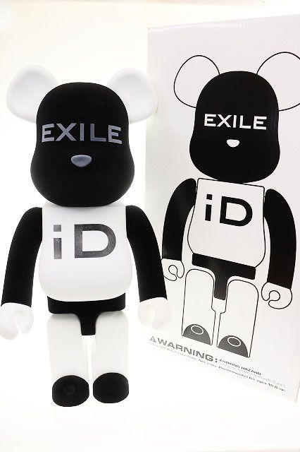 BE@RBRICK EXILE iD 1000% LDH MATSUモデル ベアブリック フィギュア 白 黒 【ブランド古着ベクトル】【中古】▲■260611