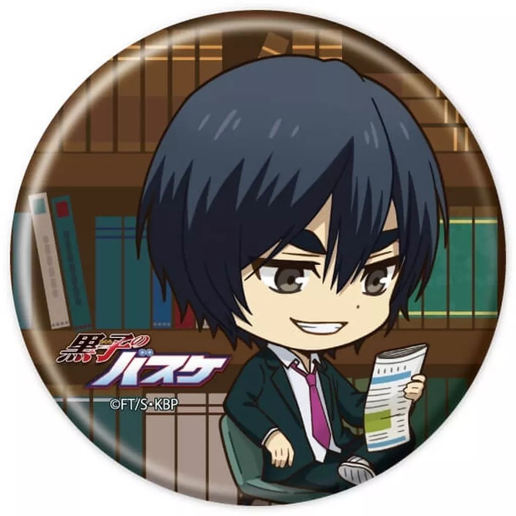 [Used] Badge Bins Hanamiya Makoto “Kuroko's Basketball Can Badge 20. Reading Ver. (mini character illustration)”