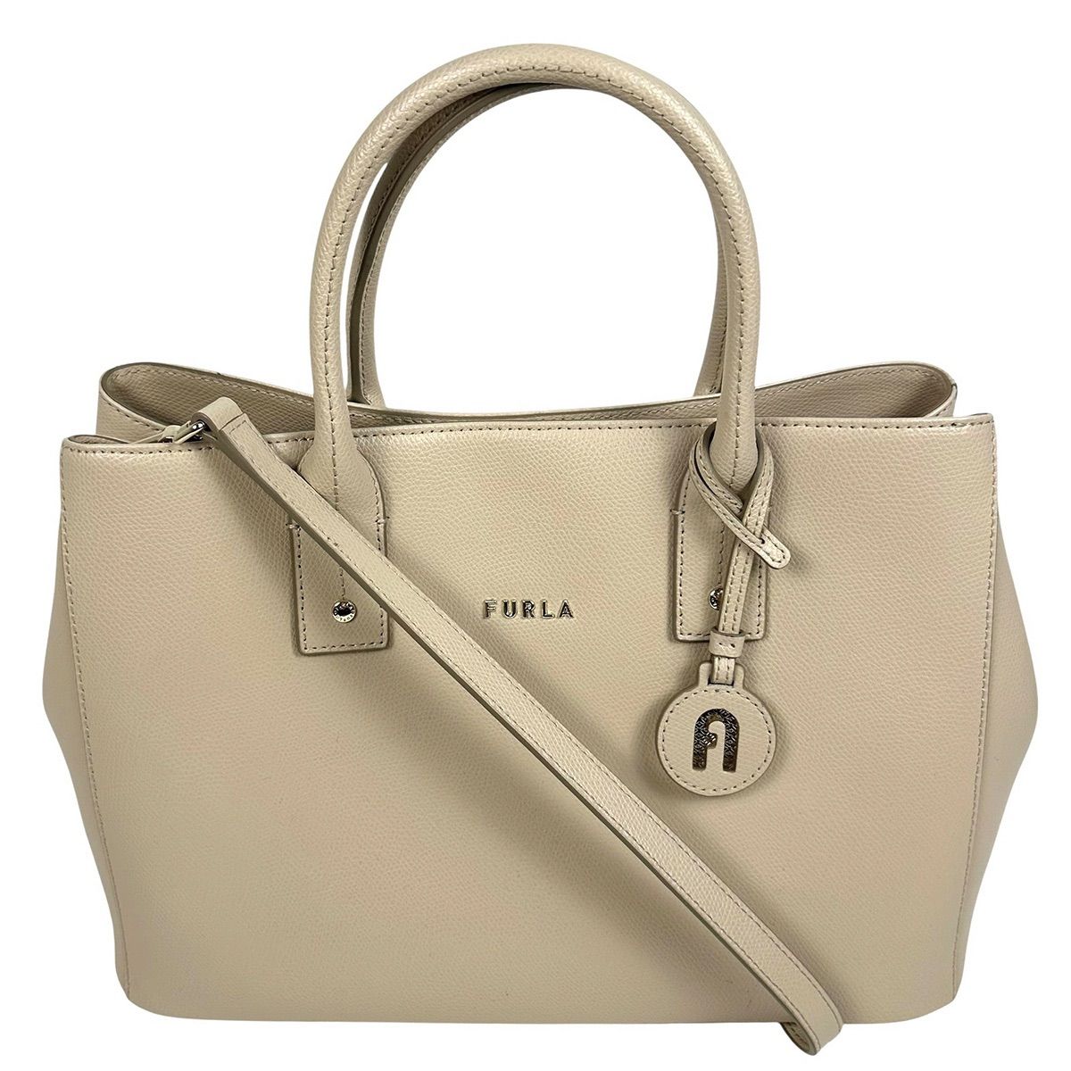 FURLA】フルラ LINDA 2WAY ハンドバッグ ショルダーバッグ ベージュ 