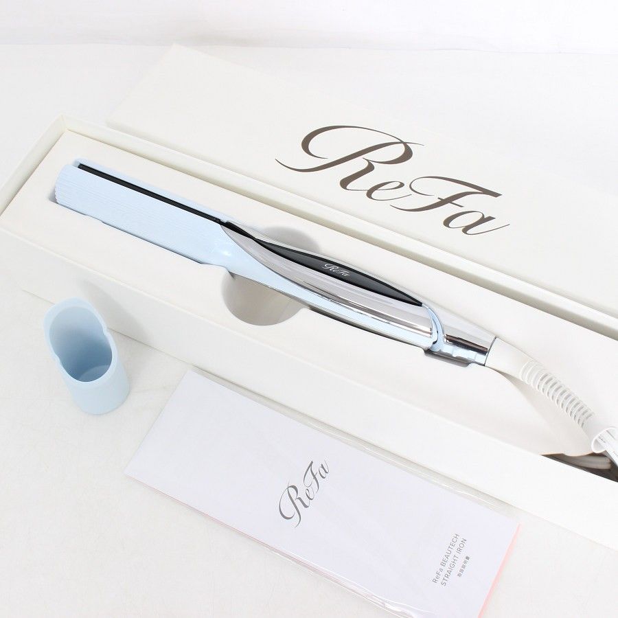 【美品】MTG ReFa BEAUTECH STRAIGHT IRON RE-BM-02A ホワイト ストレートアイロン リファビューテック 本体