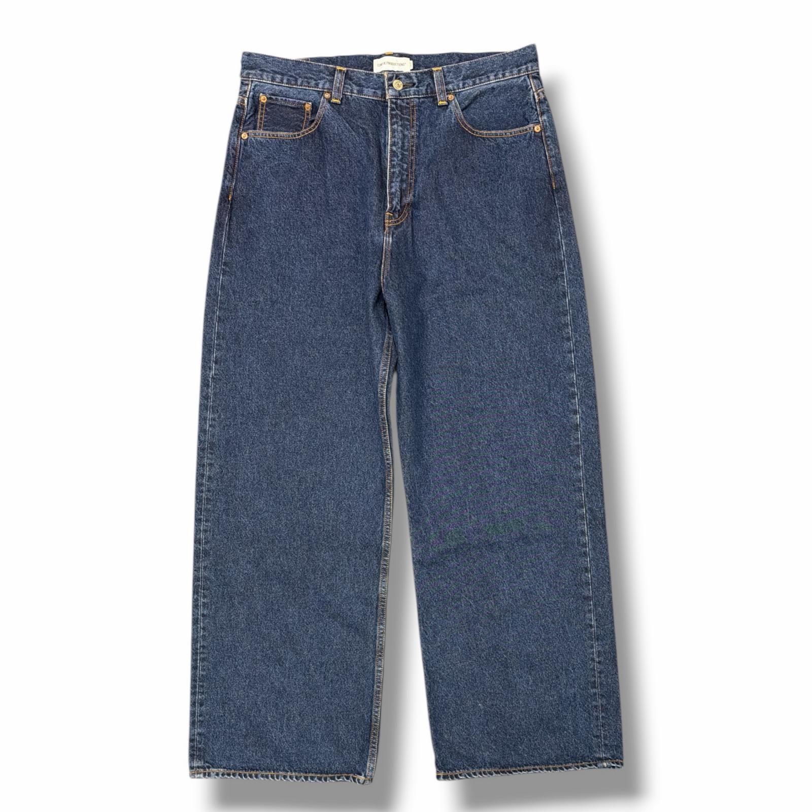 未使用 COOTIE 12.5oz Denim 5 Pocket Square Leg Pants 5ポケットスクエアレグデニムパンツ ジーンズ クーティー CTE-25A114 インディゴフェード L （16289M）