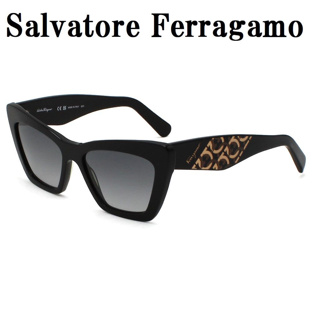 サルヴァトーレ フェラガモ Salvatore Ferragamo SF1081SE 001 サングラス グローバルフィット メガネ 眼鏡 UVカット 紫外線カット レディース グレー ブラック