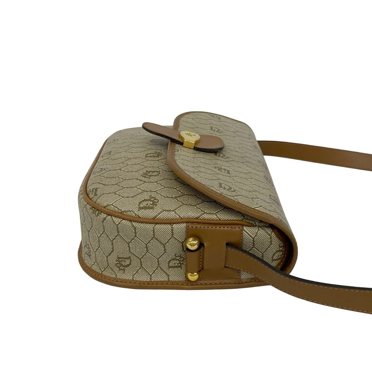極 美品 Christian Dior ディオール ヴィンテージ ハニカム 柄 ロゴ
