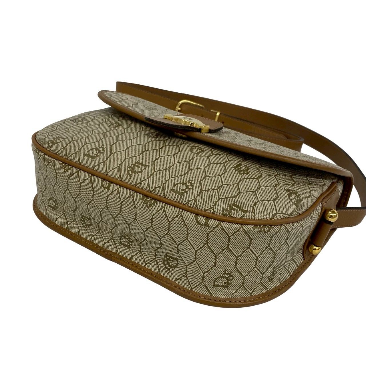 極 美品 Christian Dior ディオール ヴィンテージ ハニカム 柄 ロゴ