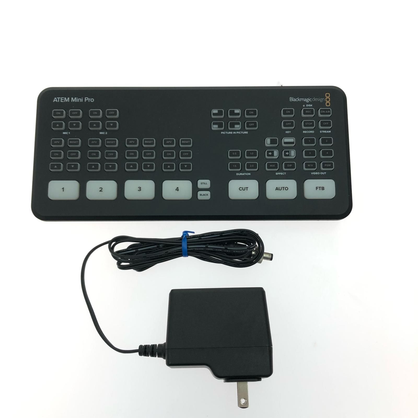 Black magic design ブラックマジックデザイン アダプター付 ATEM Mini Pro ストリーミング スイッチャー