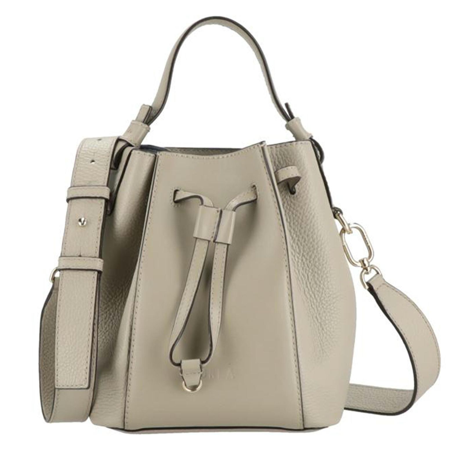 FURLA MIASTELLAミニバケットバッグ/グレー系 WB00353 Aランク 40
