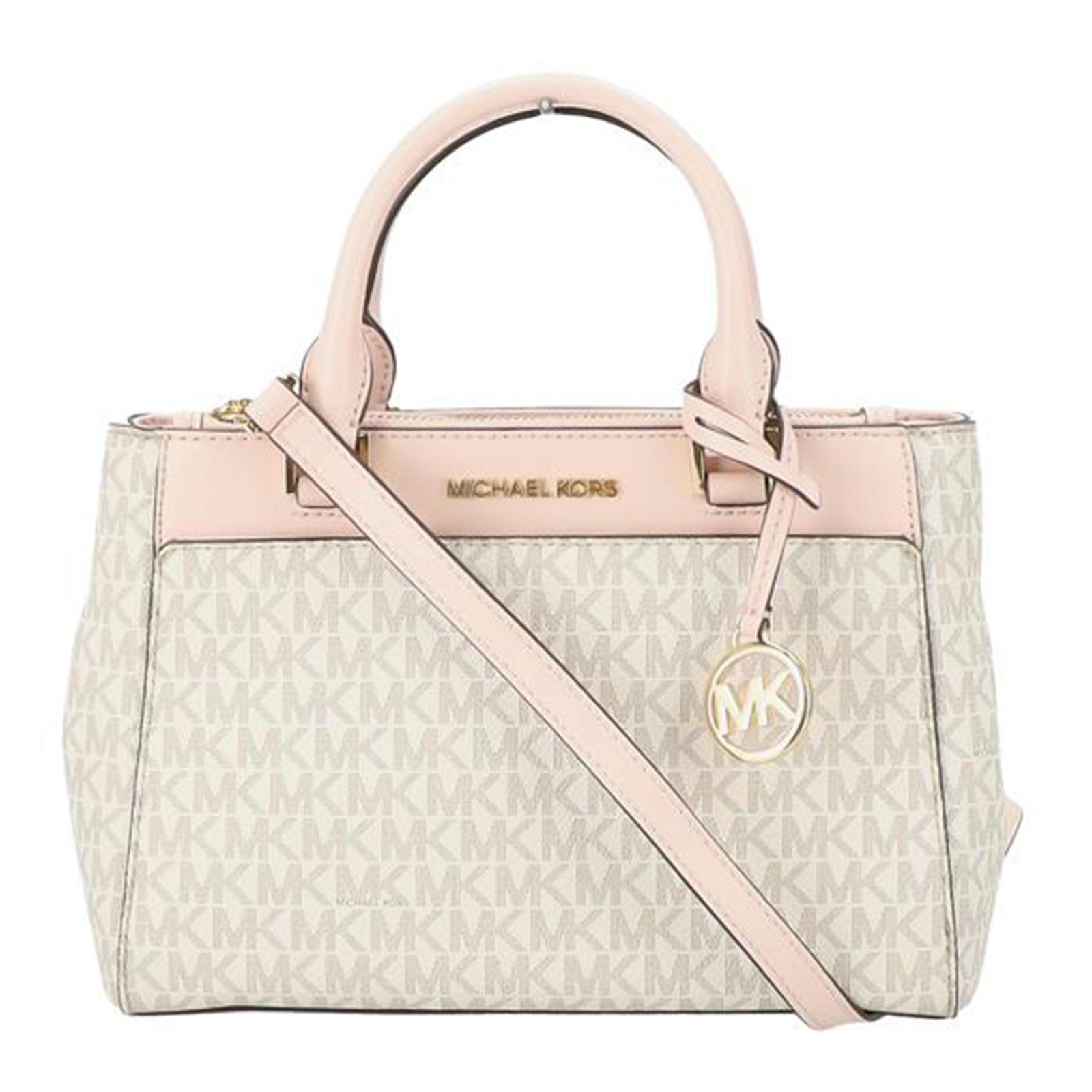 MICHAEL KORS 2wayバッグ/ホワイト×ピンク系 35F9GAKS1B Aランク 40
