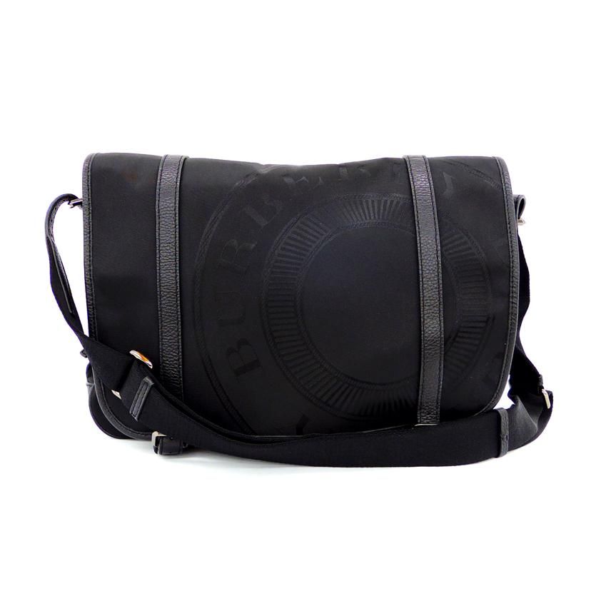 BURBERRY バーバリーナイロン×レザーメッセンジャーショルダー Aランク 75