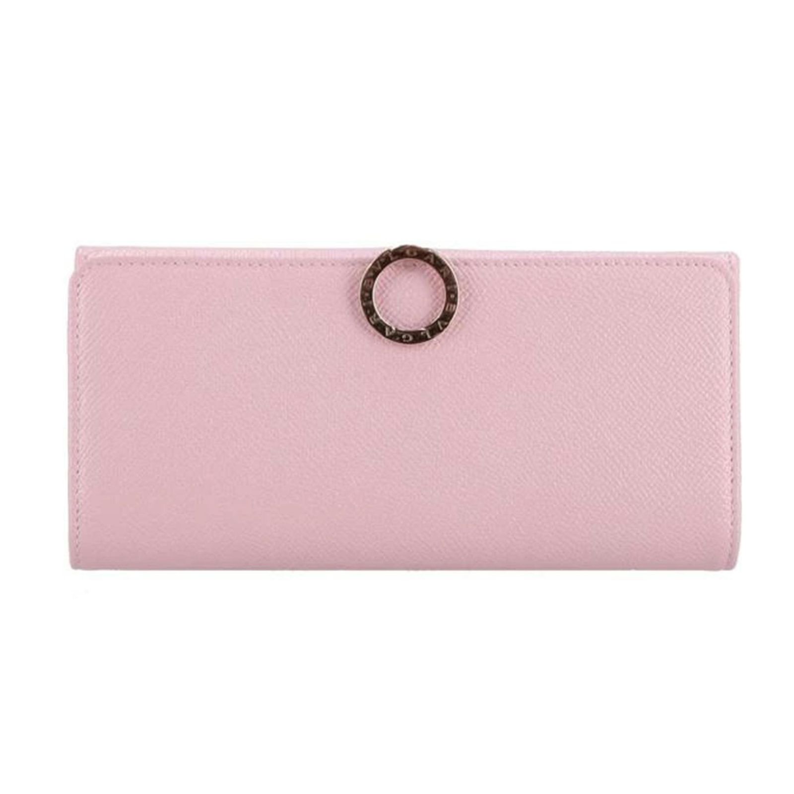 BVLGARI BVLGARI/サークルロゴ長財布/ピンク Aランク 75