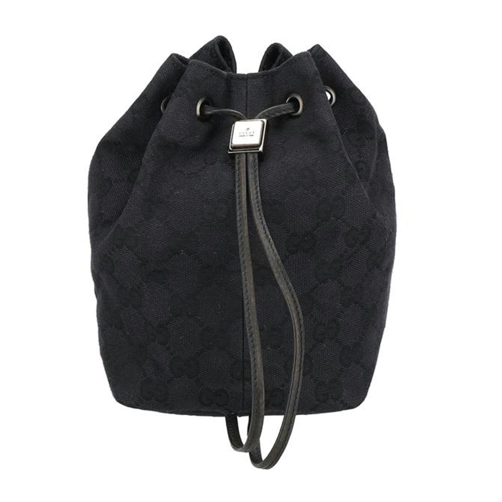 GUCCI Accessory Collection 巾着袋 GUCCI GGキャンバス巾着ポーチ/ブラック 039.0973 Bランク 78 - メルカリ