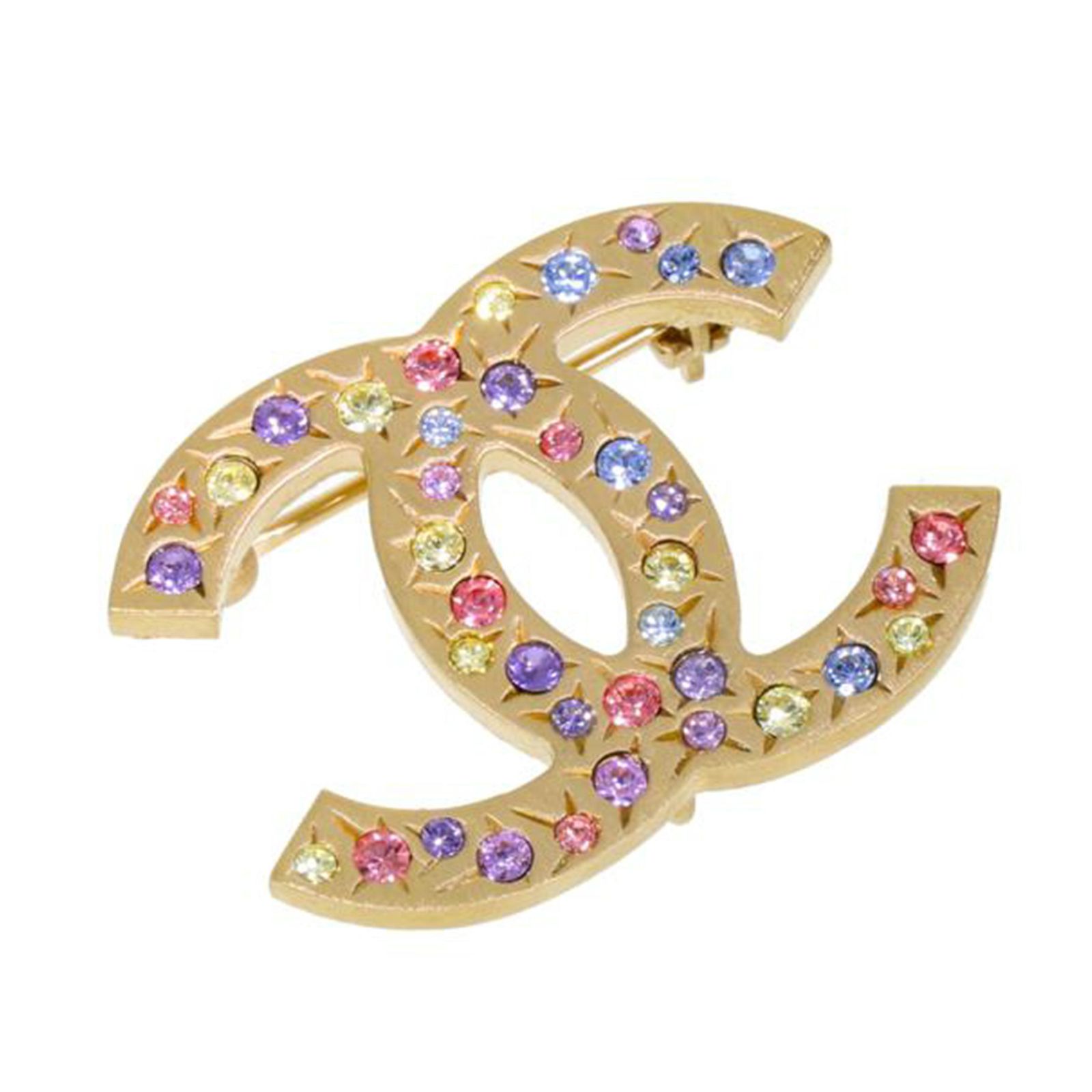 CHANEL ココマークラインストーンブローチ 06A ABランク 75