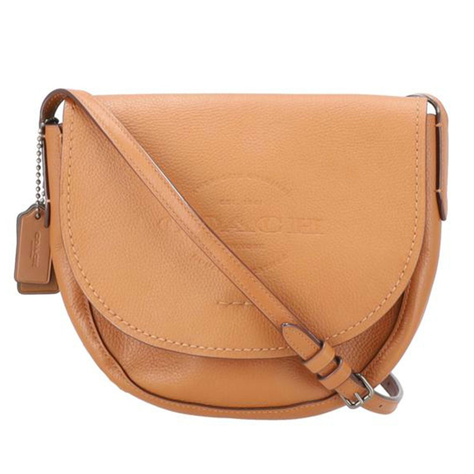 COACH ロゴレザーショルダーバッグ/ブラウン系 F59723 Aランク 40