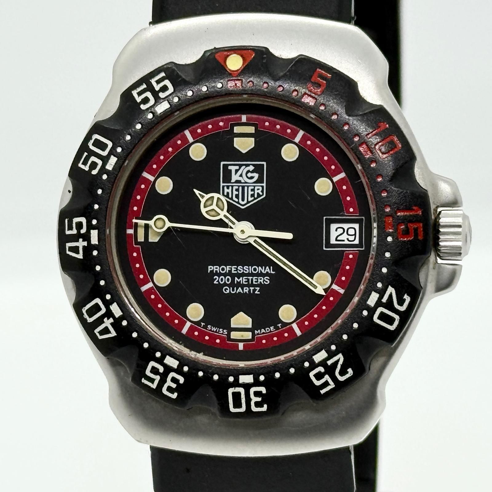 TAG HEUER タグホイヤー フォーミュラ1 SS/ラバー WA1214 ブラック QZ 