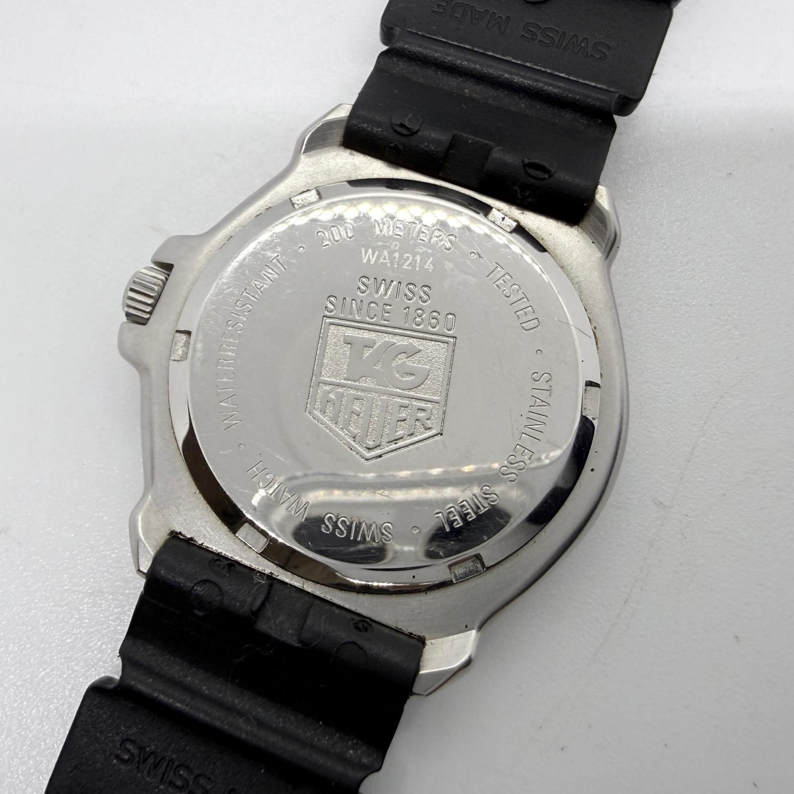 TAG HEUER タグホイヤー フォーミュラ1 SS/ラバー WA1214 ブラック QZ 