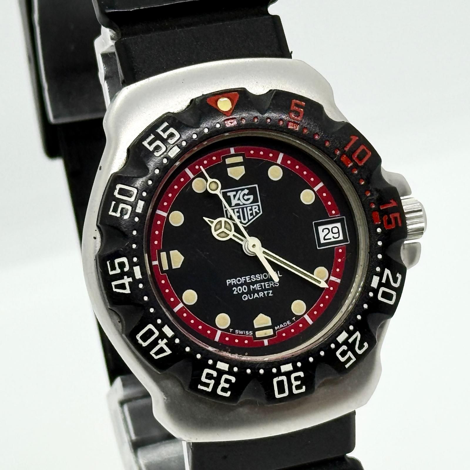 TAG HEUER タグホイヤー フォーミュラ1 SS/ラバー WA1214 ブラック QZ