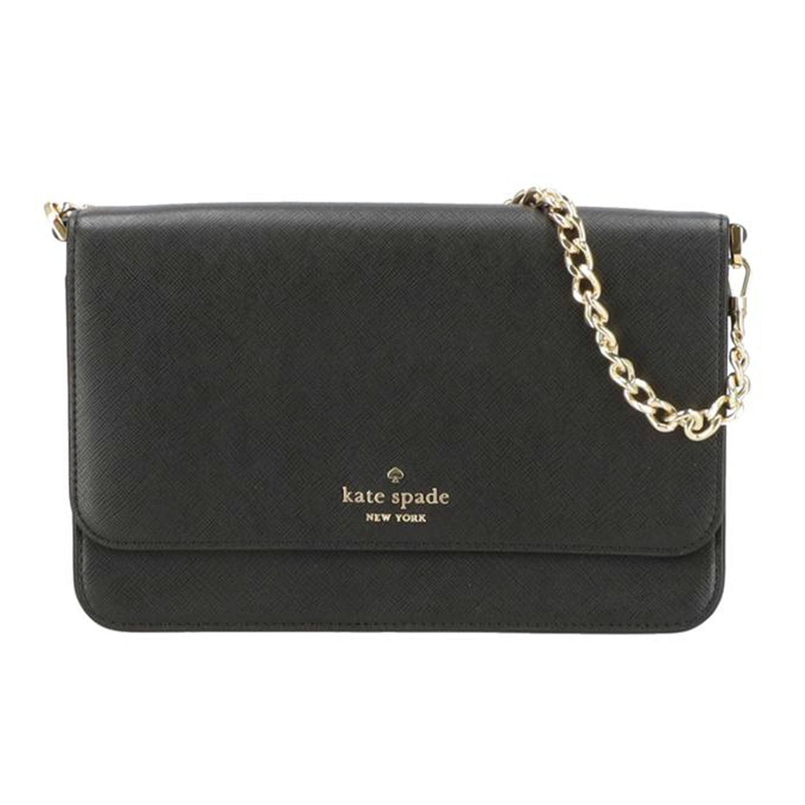 kate spade マディソンフラップコンバーチブルクロスボディ/ブラック KC430 Aランク 25