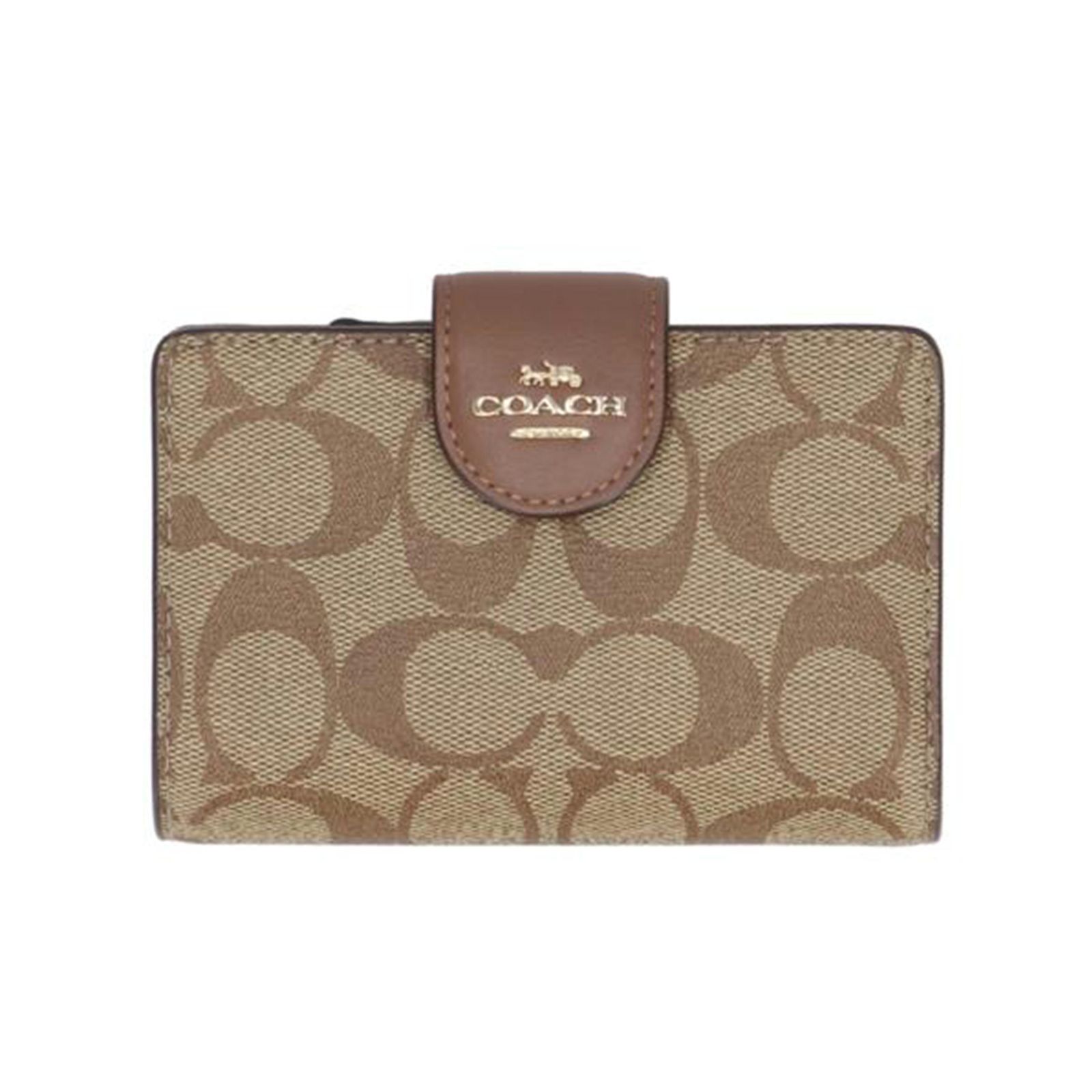 COACH シグネチャーミディアムコーナージップウォレット C0082 Aランク 25
