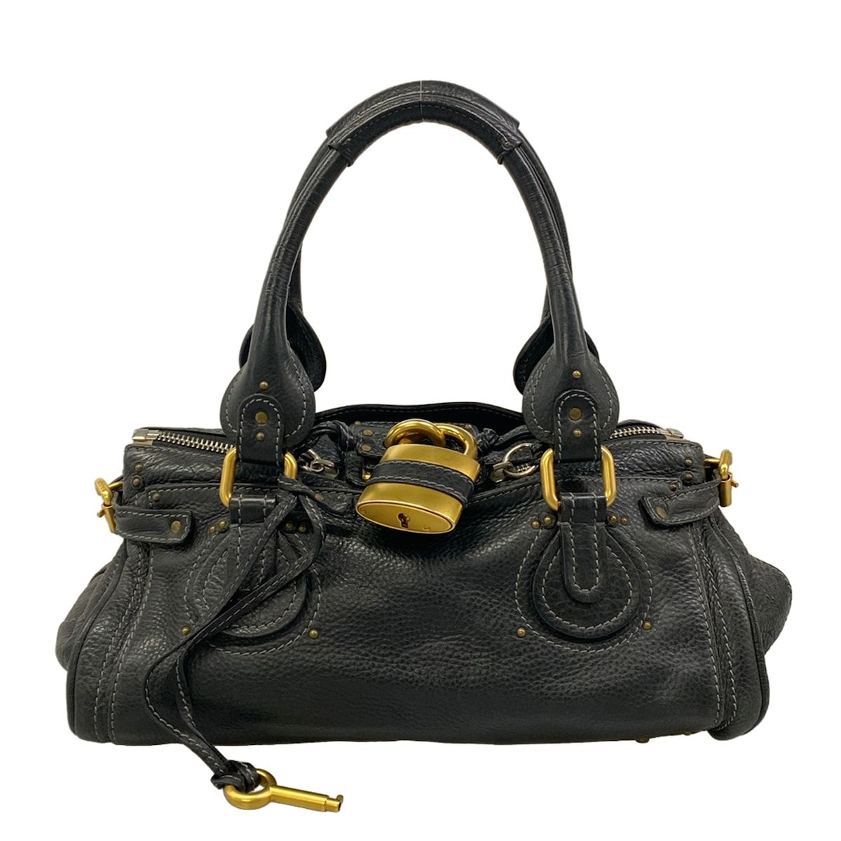 Chloe(クロエ) ハンドバッグ パディントン 黒 レザー