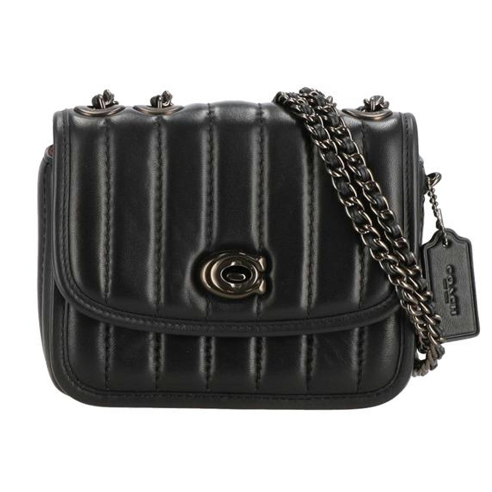 COACH マディソンチェーンショルダー/ブラック 4870 Aランク 40