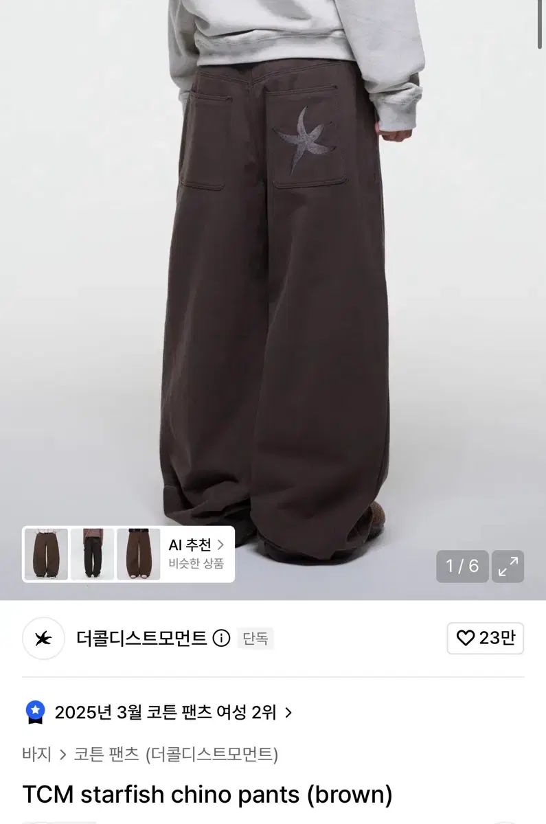 (M) THECOLDESTMOMENT ザコールデストモーメント TCM starfish チノ パンツ ブラウン