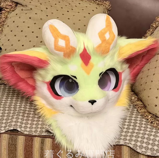 犬　猫　着ぐるみ ヘッド全頭　ヘッド ケモノ ファースーツ ぬいぐるみ コスプレ コスチューム Kurumi 一点物 C625