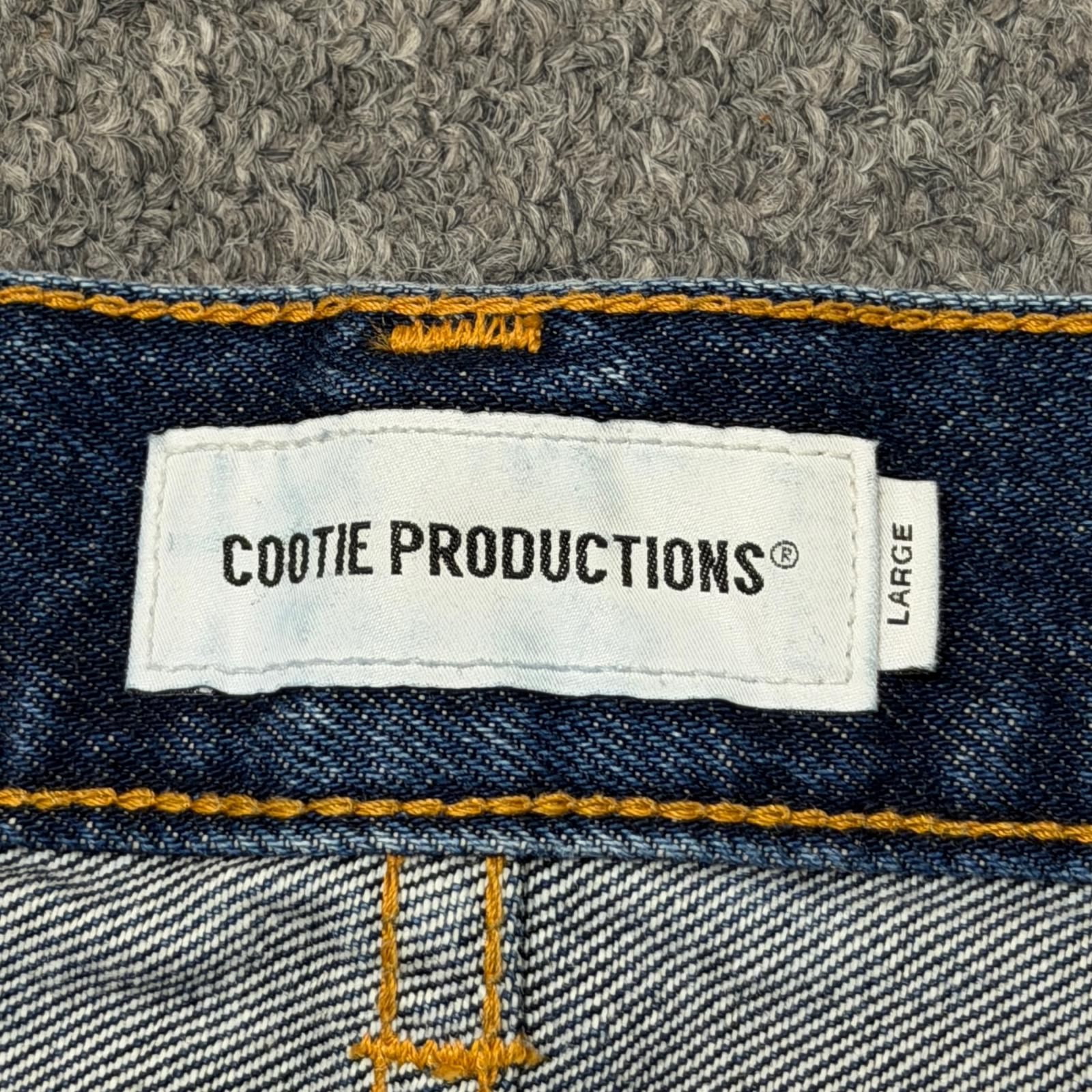 未使用 COOTIE 12.5oz Denim 5 Pocket Square Leg Pants 5ポケット 