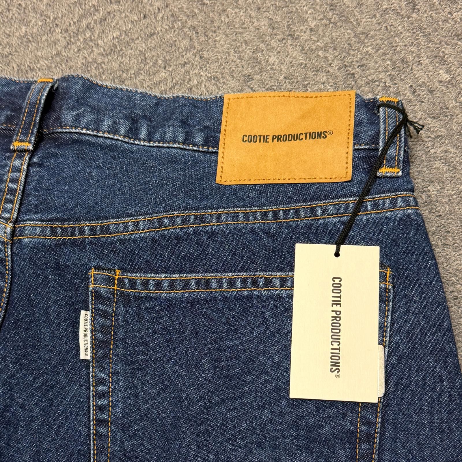 未使用 COOTIE 12.5oz Denim 5 Pocket Square Leg Pants 5ポケット 