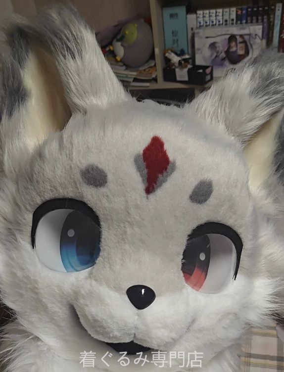 犬　猫　着ぐるみ ヘッド全頭　ヘッド ケモノ ファースーツ ぬいぐるみ コスプレ コスチューム Kurumi 一点物 C629