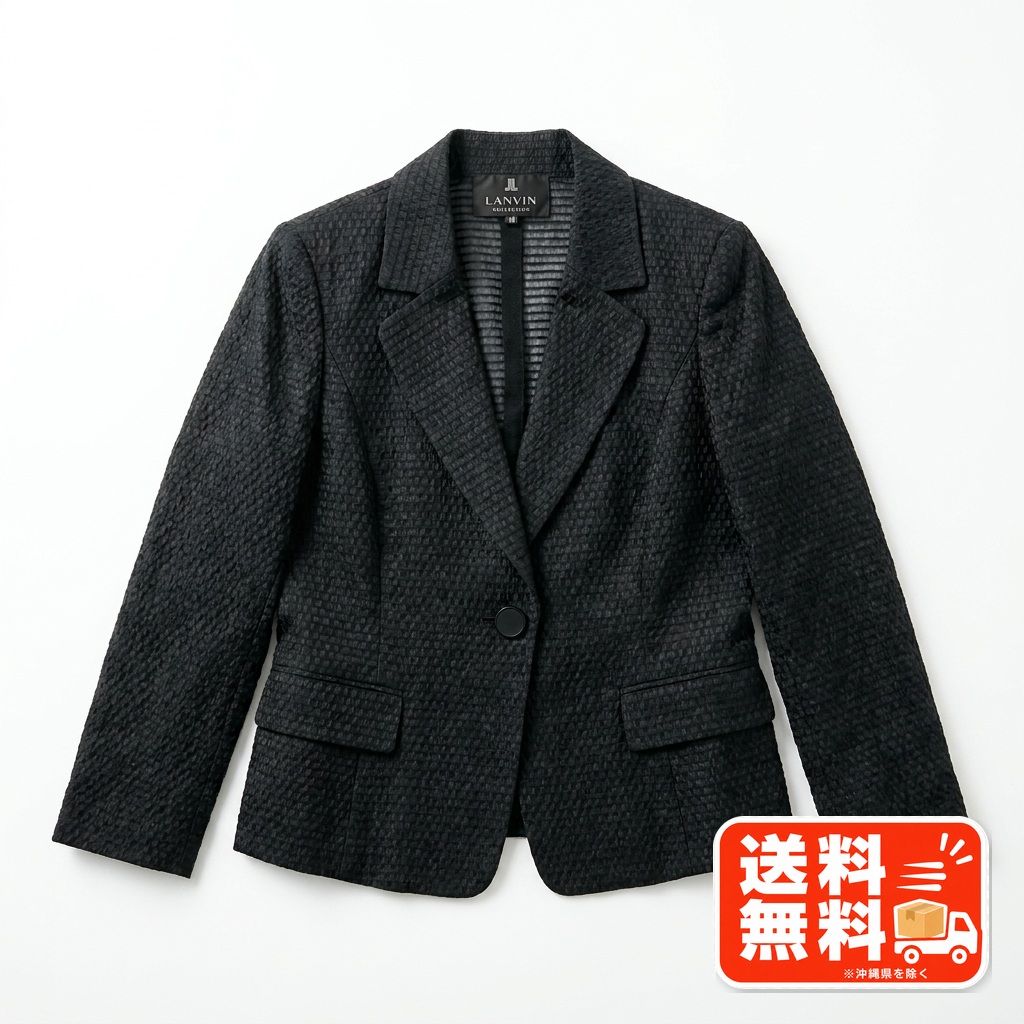 LANVIN COLLECTION ランバンコレクション ジャケット 黒 40 LE SOUK HOLIDAY風