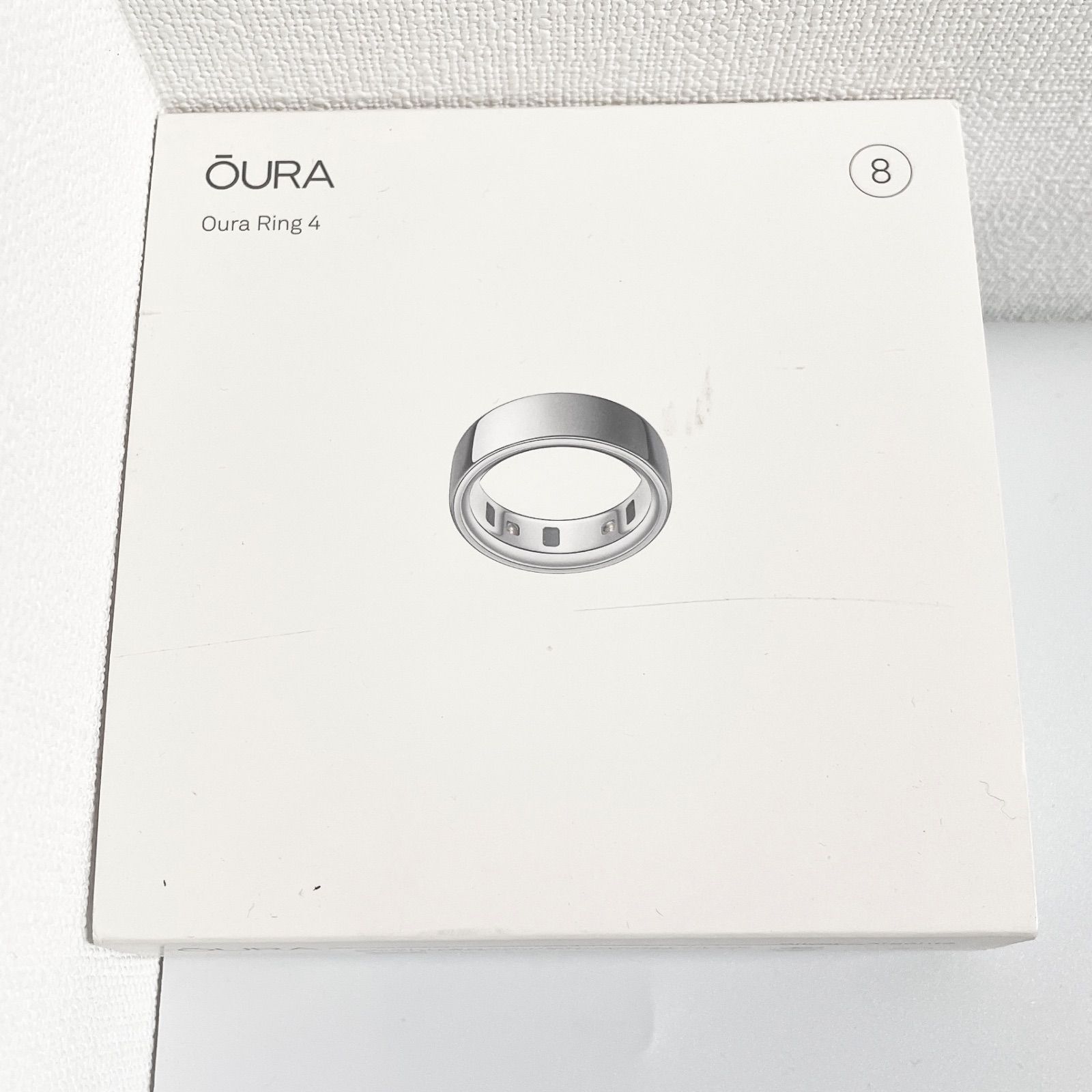 Oura Ring 4 シルバーJZ90-54217-08 スマートリング シルバー【Aランク】733