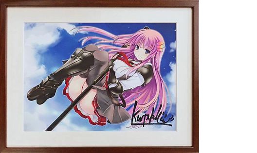スカイ・ワールド 直筆サイン入り 複製原画 イラスト描き下ろし グッズ