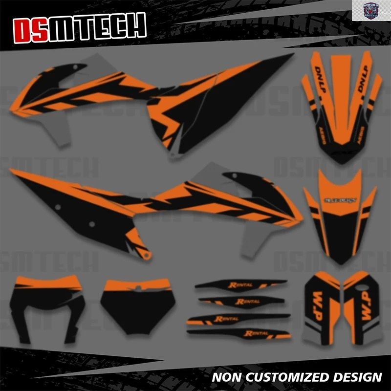 KTM 125 250 525 SX SXF 2019 -2022 EXC XC XCW 2020 -2023 用フルセットグラフィックデカールステッカーキット