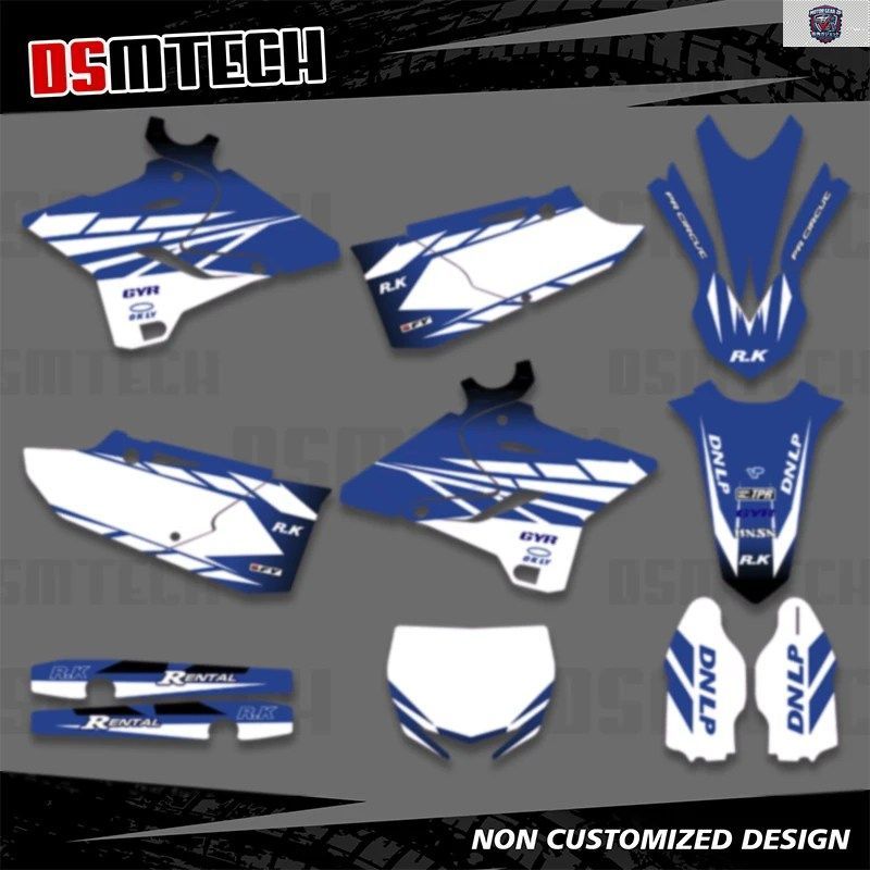 グラフィックデカールステッカーキット ヤマハ 2015-2021 YZ125-250 2016-2021 YZ250X 背景