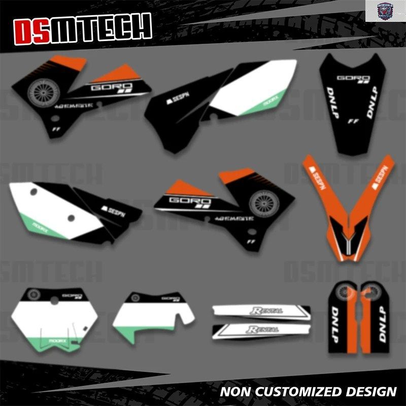 フルセットのオートバイ用グラフィックデカールステッカーキット KTM SX SXF MXC XC XCF XCW EXC EXCF 2005 2006 2007