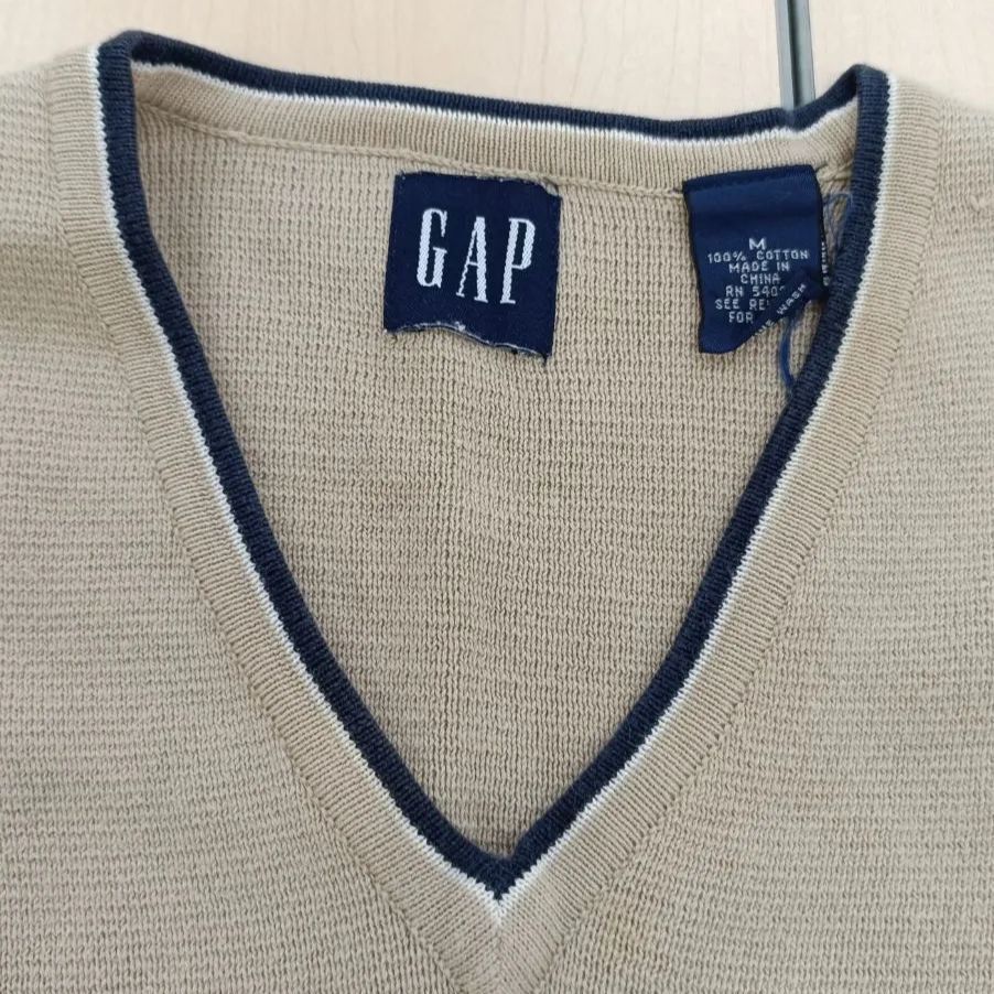 90s OLD GAP オールドギャップ Vネックコットンニットセーター プル
