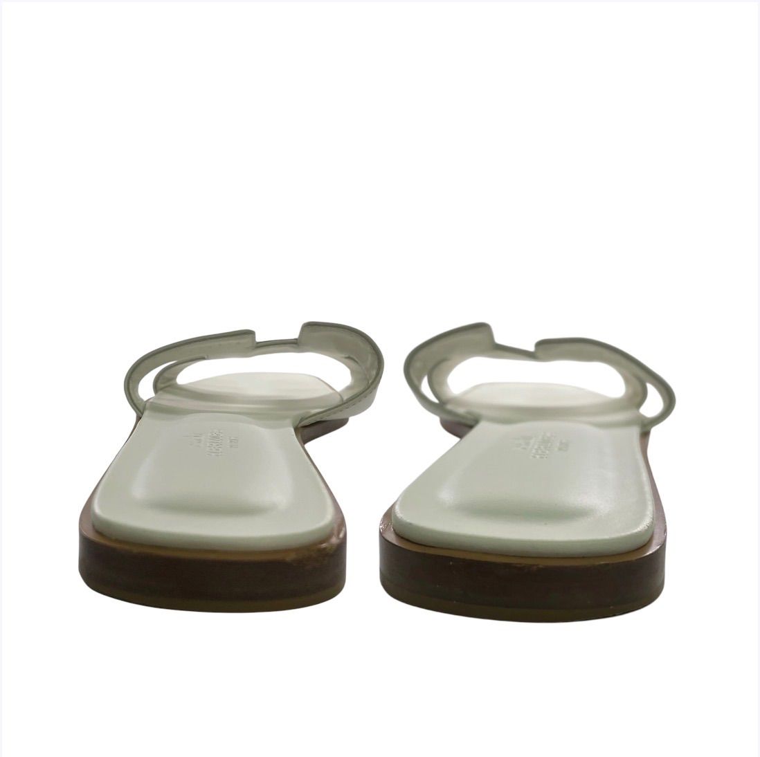 HERMÈS ホワイトサンダル 37 ½ HERMES エルメス サンダル オラン Sandals Oran Blanc White H021056Z
