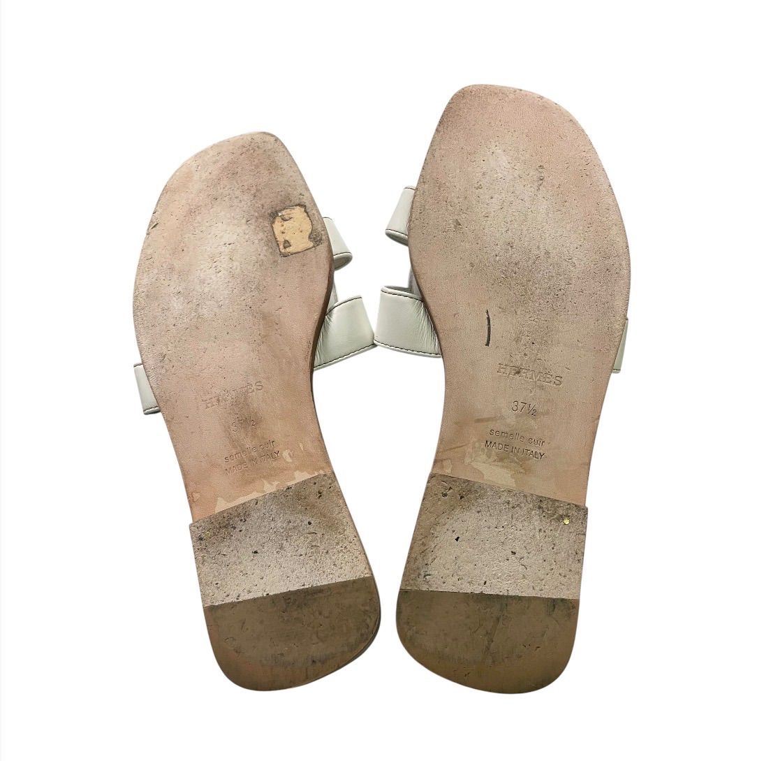 HERMES エルメス サンダル オラン Sandals Oran Blanc White H021056Z