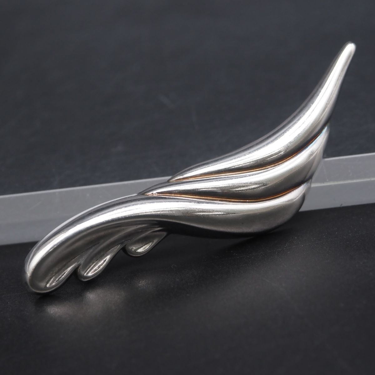 A108 ヴィンテージ SILVER925刻印 ブローチ デザイン シルバー