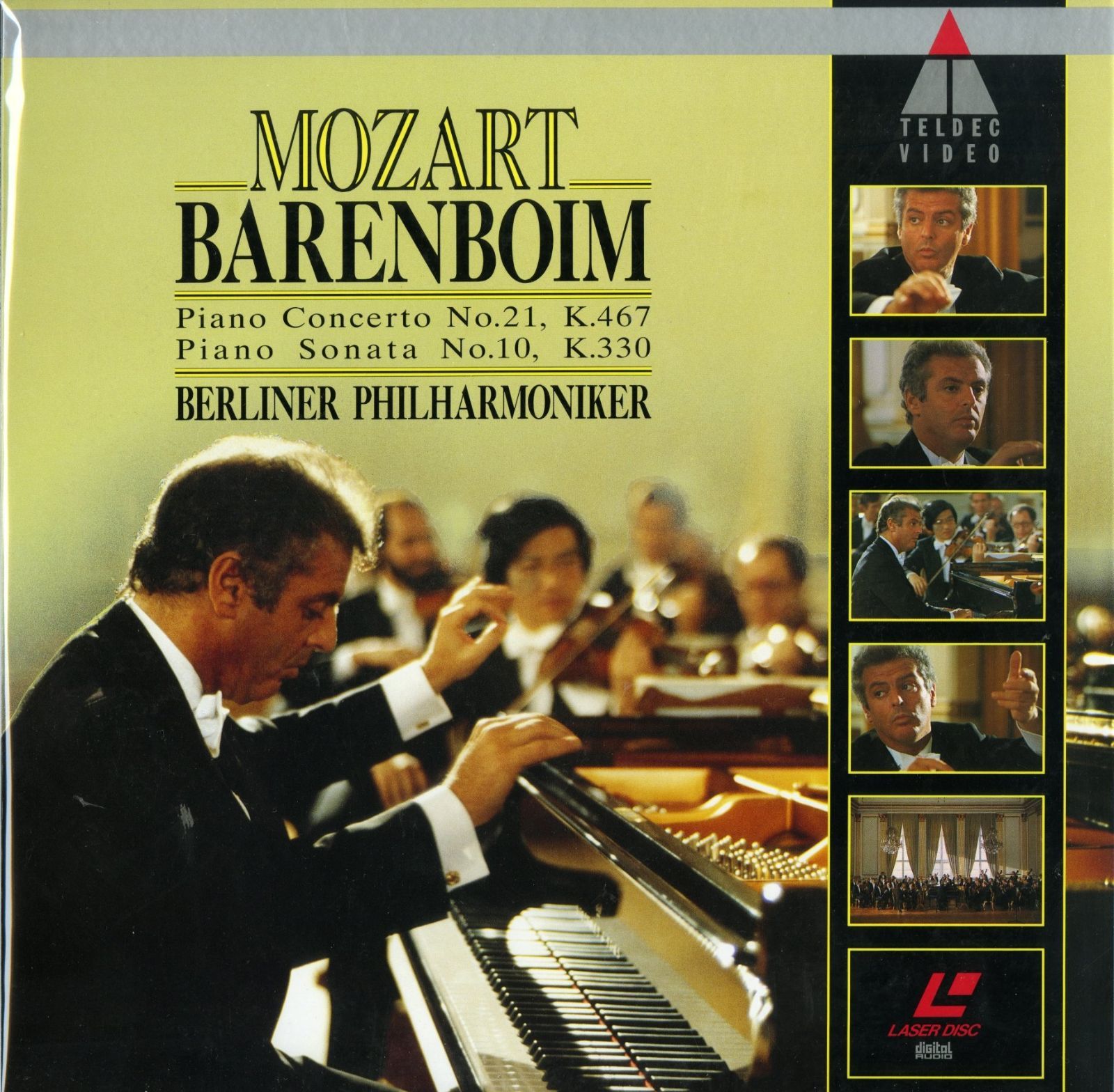 MOZART BARENBOIM Piano Concerto No.21,K.467 Piano Sonata No.10,K.330 BERLINER PHILHARMONIKER[ダニエル・バレンボイム][Laser Disc]