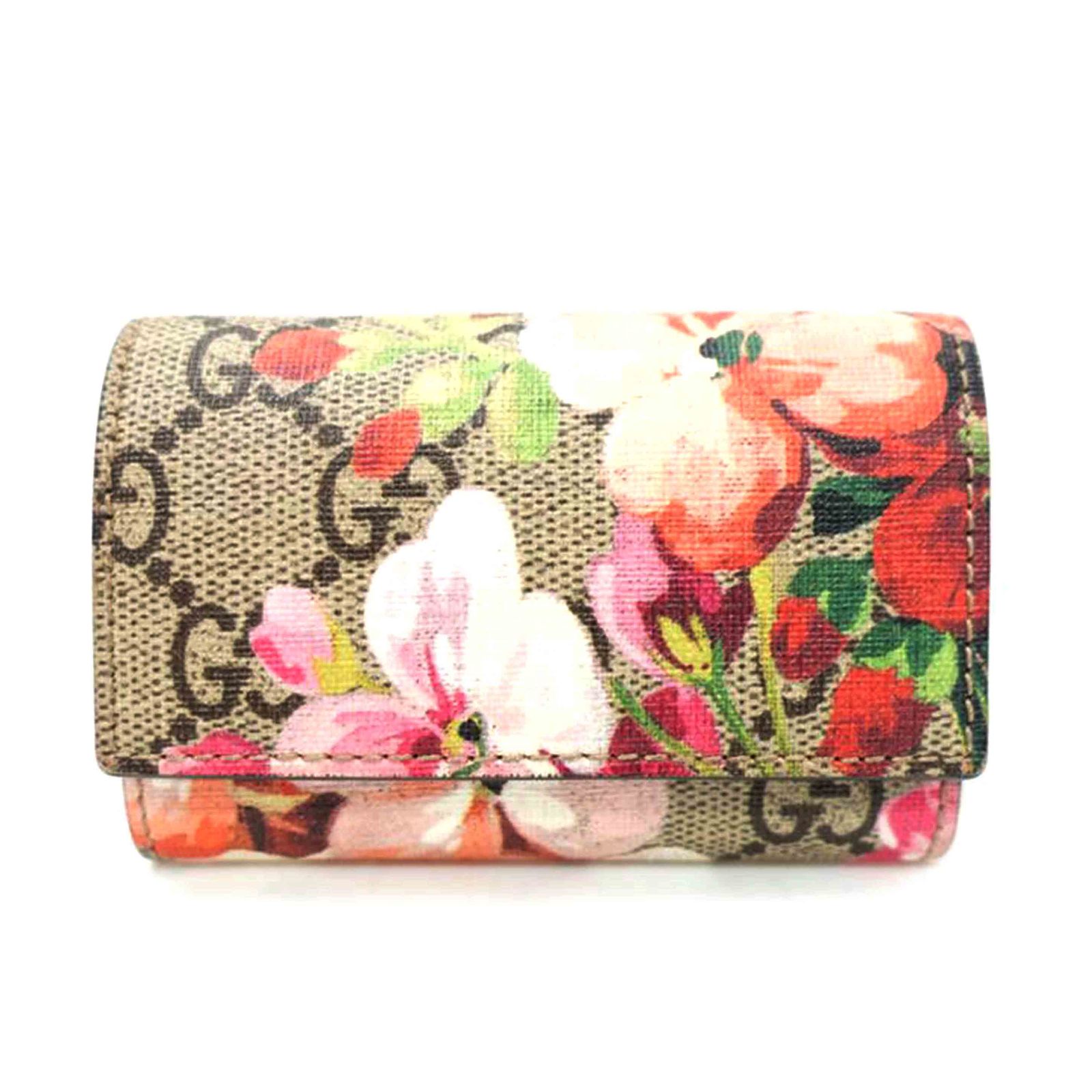 GUCCI GGブルームス6連キーケース 410084 Bランク 88