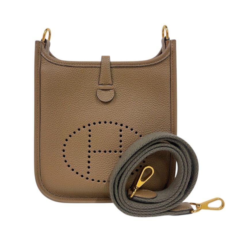 エルメス HERMES エヴリンTPM Z刻印　(2021年製) ベージュドゥワイマール　ゴールド金具 トリヨンクレマンス レディース ショルダーバッグ