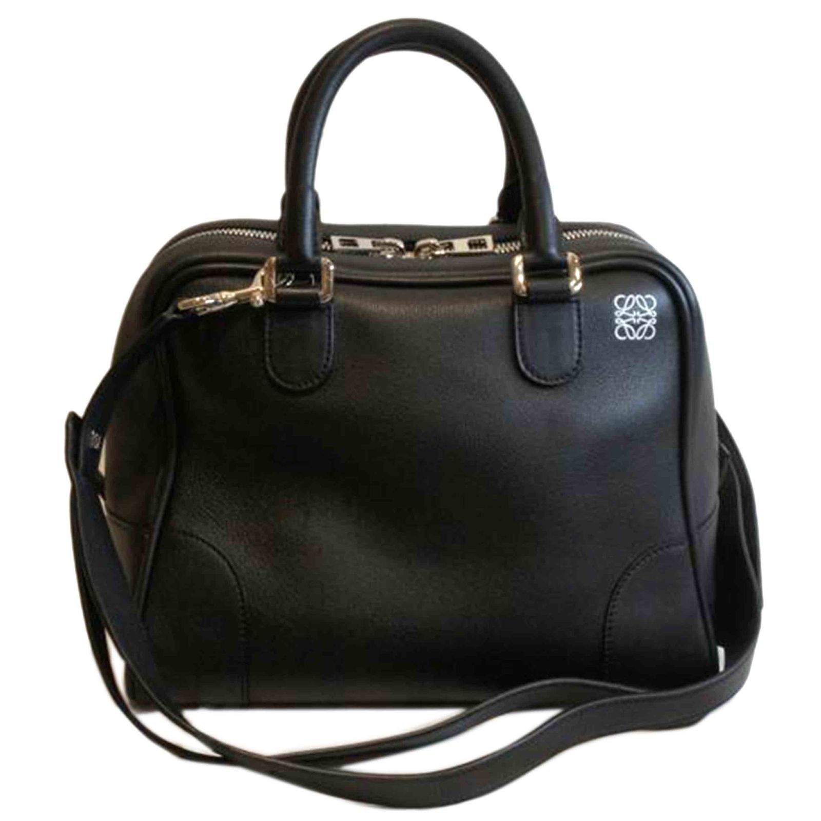 LOEWE アマソナ75/ブラック/アナグラム/2WAY Aランク 92