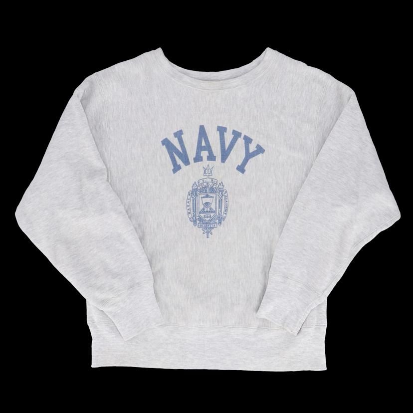 Champion 80's/リバースウィーブ/NAVY染み込みプリント/トリコタグ/USA