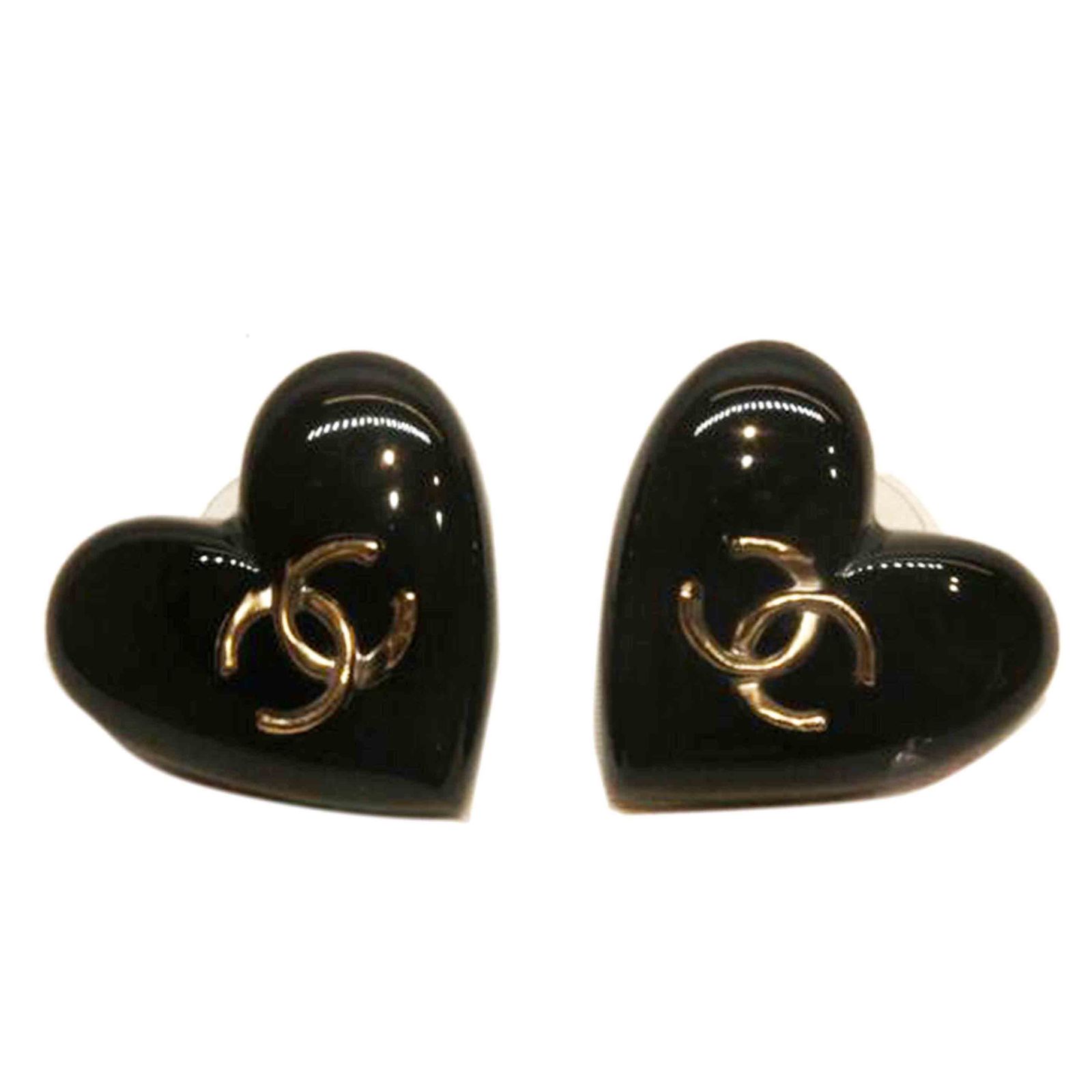 CHANEL ハートココマークピアス/ブラック ABランク 92 【公式通販】