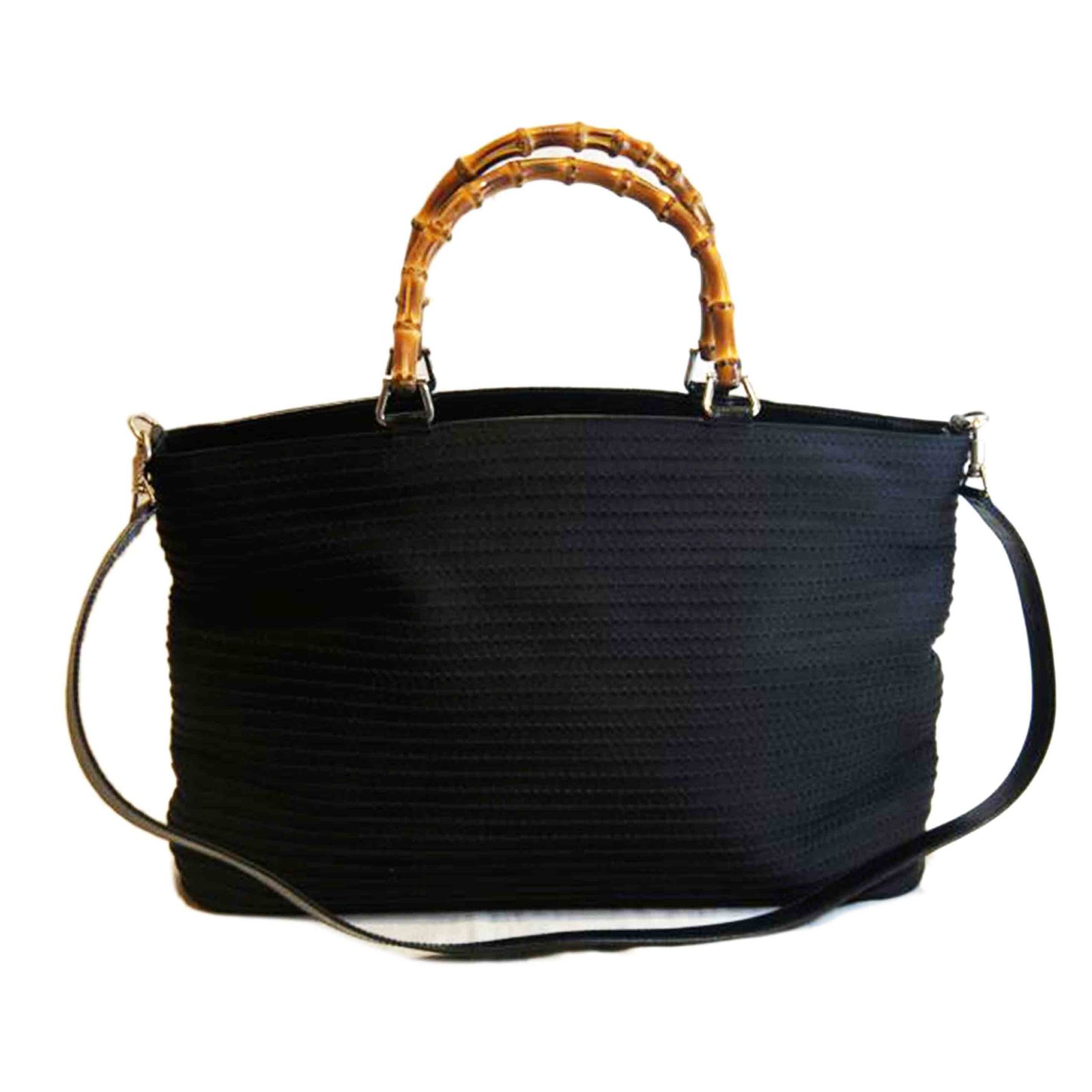 GUCCI バンブートート2WAYブラック/オールドグッチ ABランク 92